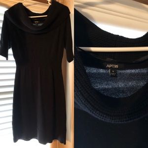 Women’s black sweater dress